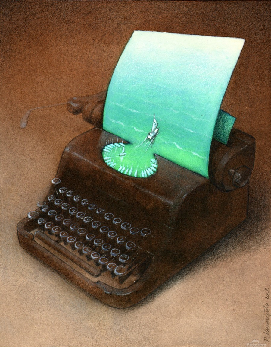 máquina de escribir de Pawel Kuczynski