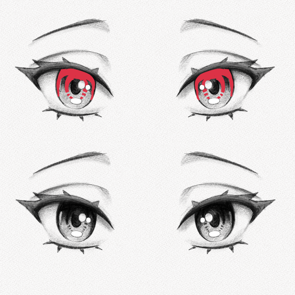 anime eyes close up 10825955 Vector Art at Vecteezy