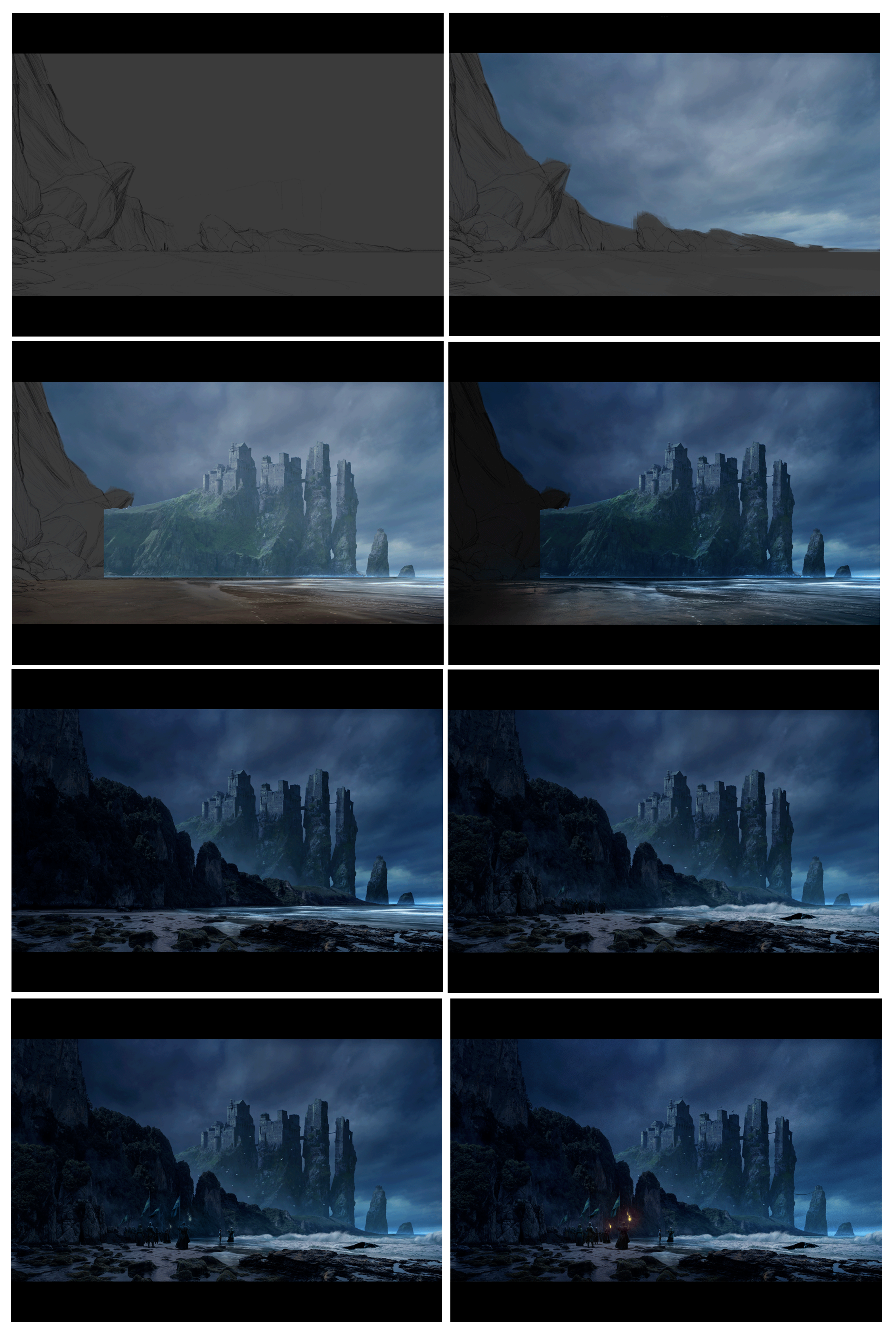 Processus de photobashing de Game Of Thrones - Daniel Jimenez Villalba