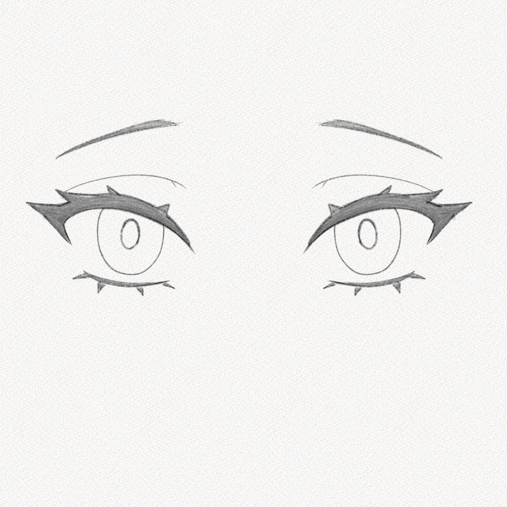 Premium Vector  Anime eyes illustration vector asset