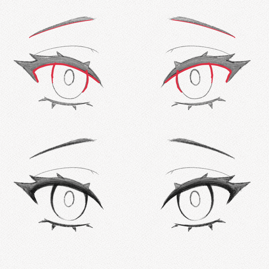 Cute Girls Anime Eyes Clip Art Free PNG Image｜Illustoon