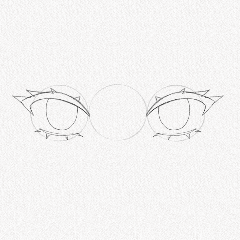 Tutorial of drawing human eye. Eye in anime style. female eyelashes