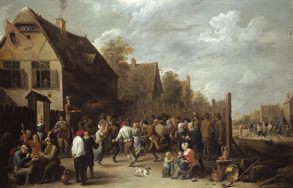 David Teniers the Younger, Village Fair, c.1645, oil on canvas, 115 x 178 cm, Staatliche Kunsthalle, Karlsruhe