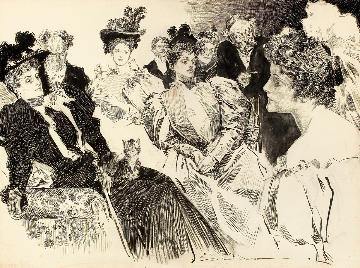 "Tea Room" by Charles Dana Gibson