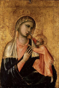 Giotto di Bondone , studio di, La Vergine col Bambino - GIotto