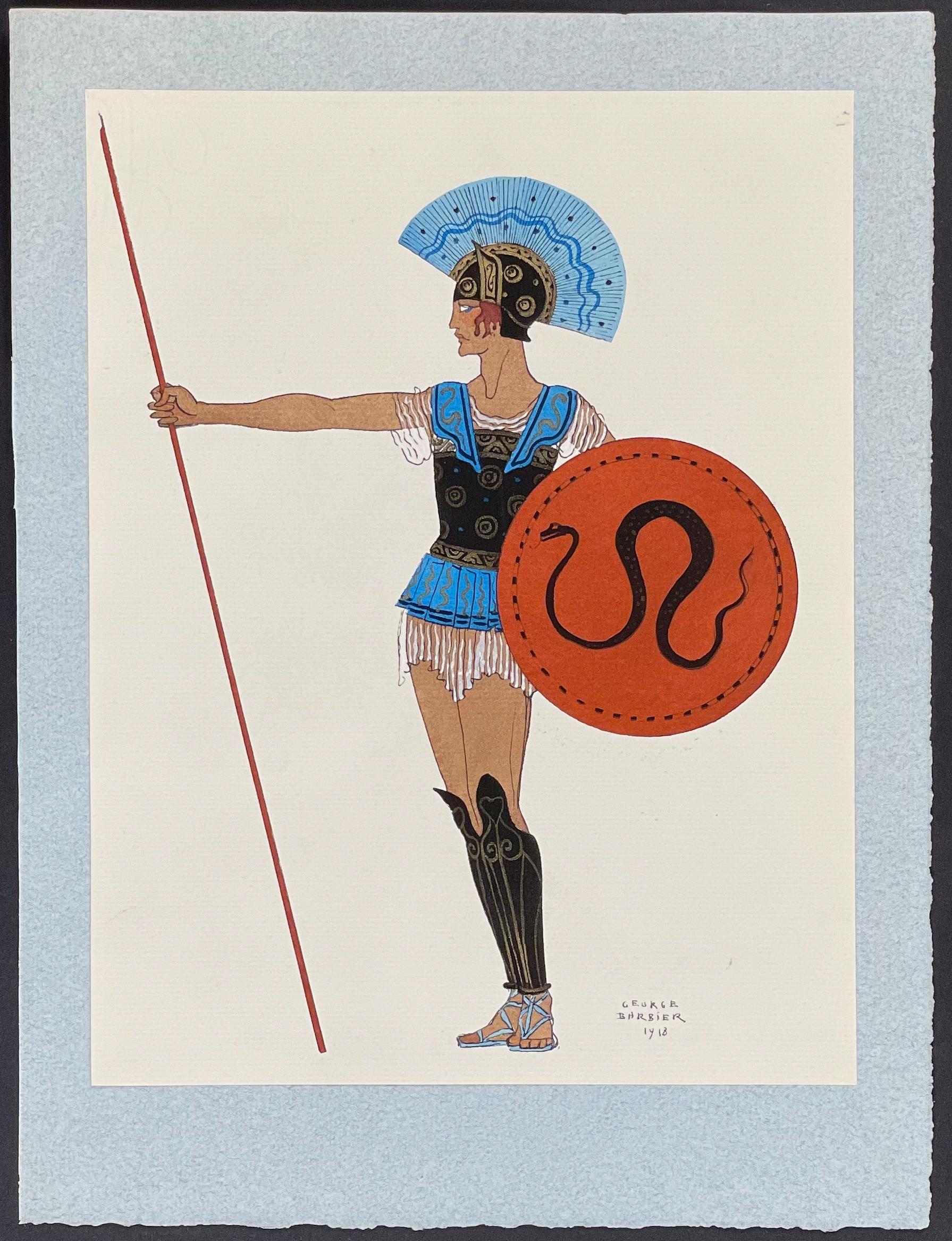 "Barbier - Un Guerrier" by Georges Barbier