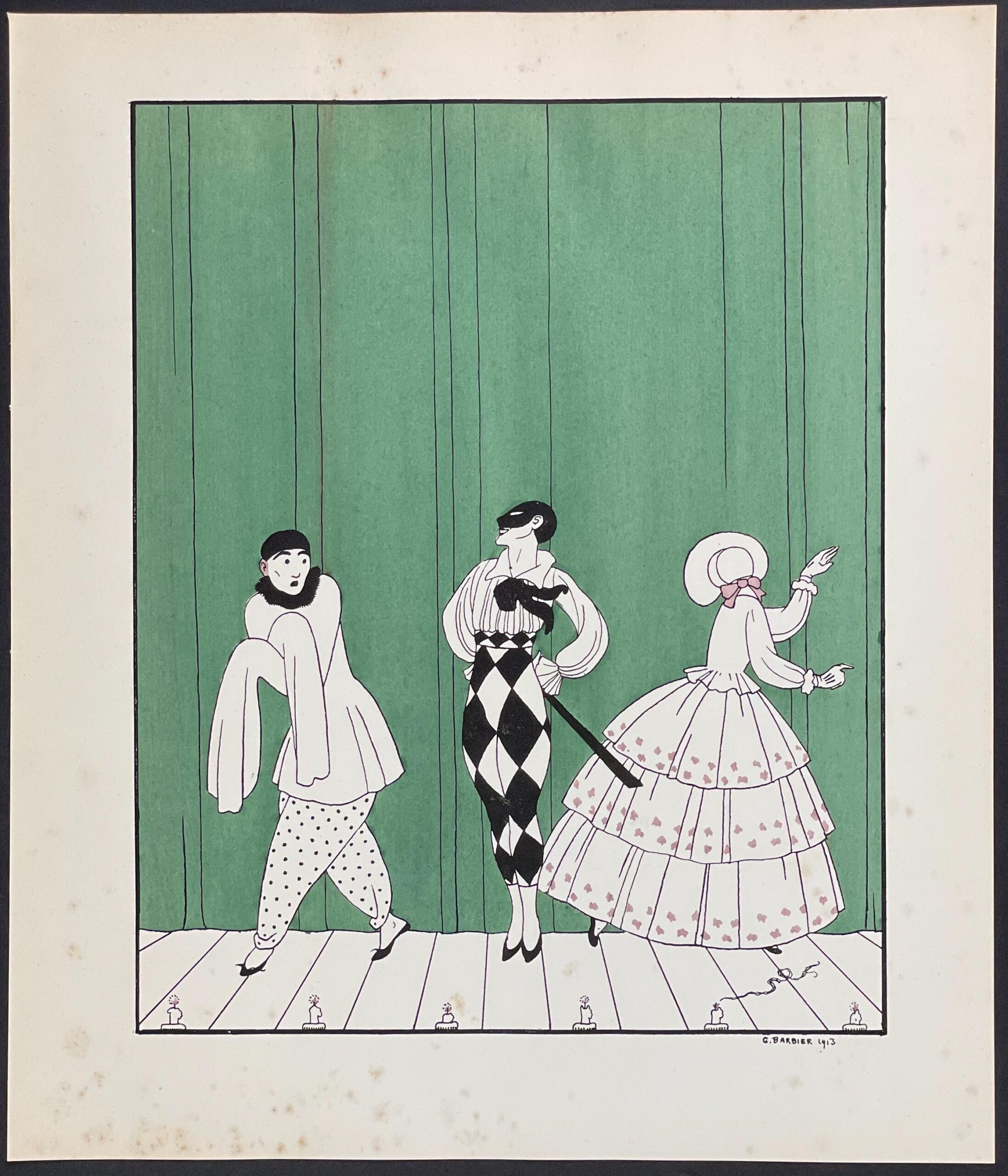 "Stage Performers - Nijinsky Dance" by Georges Barbier