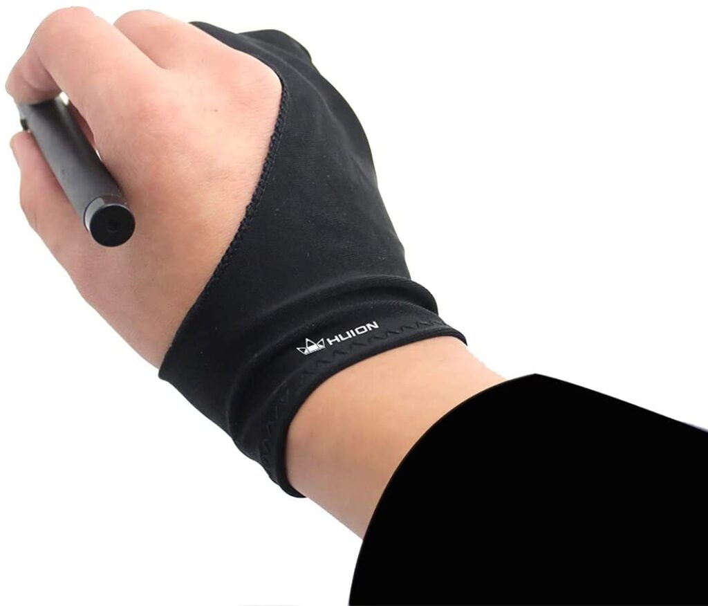 XP-Pen Artist Glove for Drawing Tablet/Pen Tablet/Tracing Pad Two-Finger Glove 