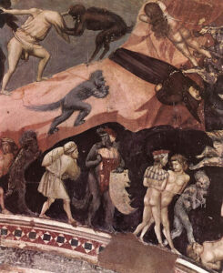 Last Judgment (detail 17) (Cappella Scrovegni (Arena Chapel), Padua) - Giotto