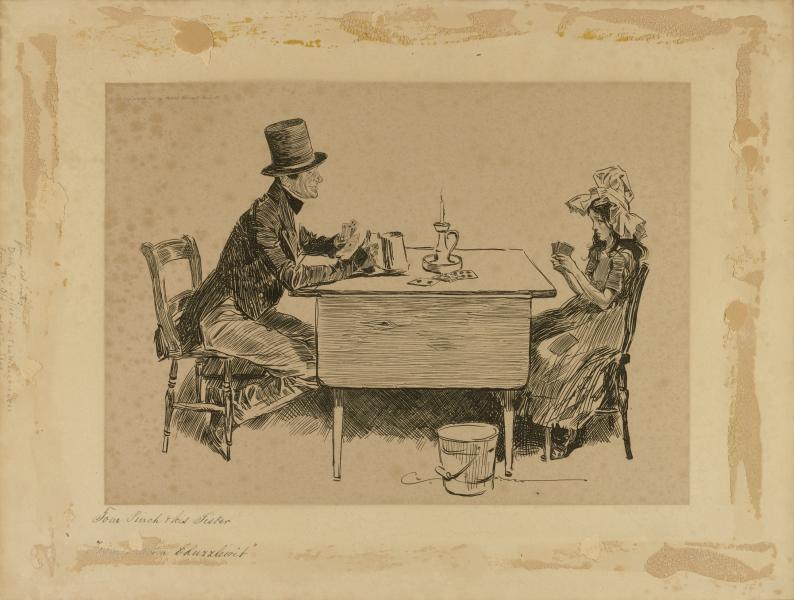 "Tom Pinch and His Sister, from ​“Martin Chuzzlewit” by Charles Dana Gibson