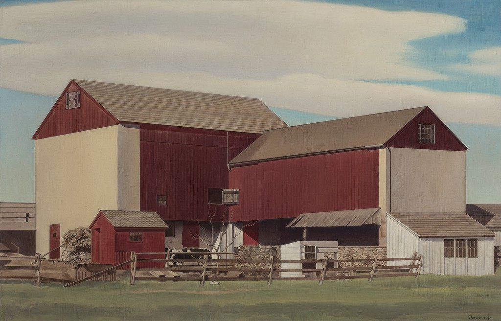 Charles Sheeler, Bucks County Barn, 1940, óleo sobre lienzo, 46,7 x 72,1 cm, Terra Foundation for American Art, Illinois