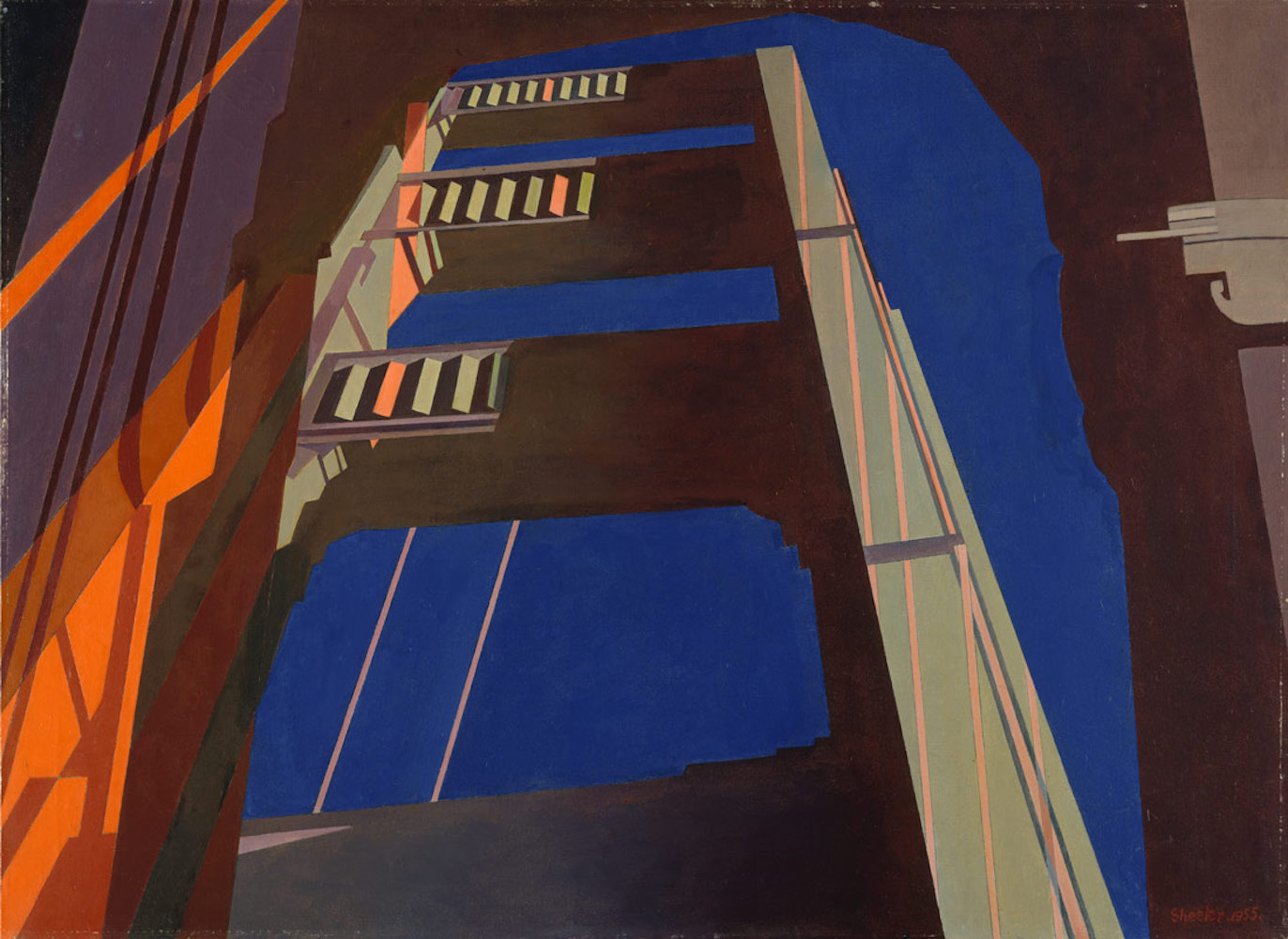 Charles Sheeler, Golden Gate, 1955, olio su tela, 63,8 × 86,4 cm, The Metropolitan Museum of Art, New York