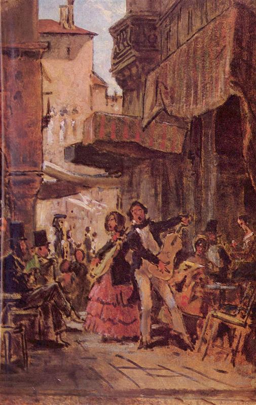 "Italian Street Singer" by Carl Spitzweg