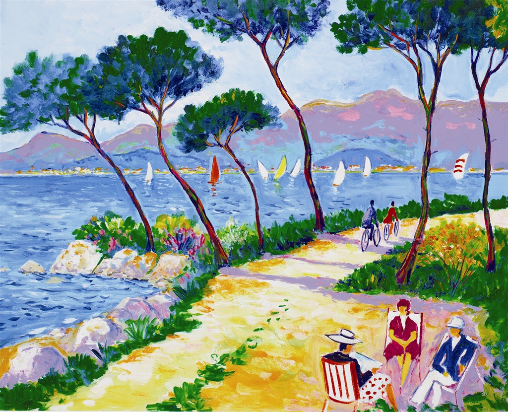 "Dimanche Aux Iles De Lerins" by Jean-Claude Picot