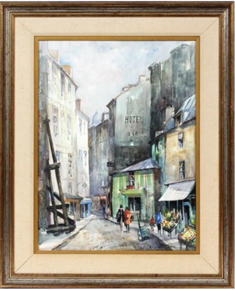 "PARIS SCENE" by Lucien Delarue