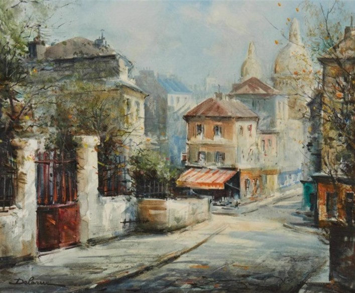 "Rue Norvins" by Lucien Delarue