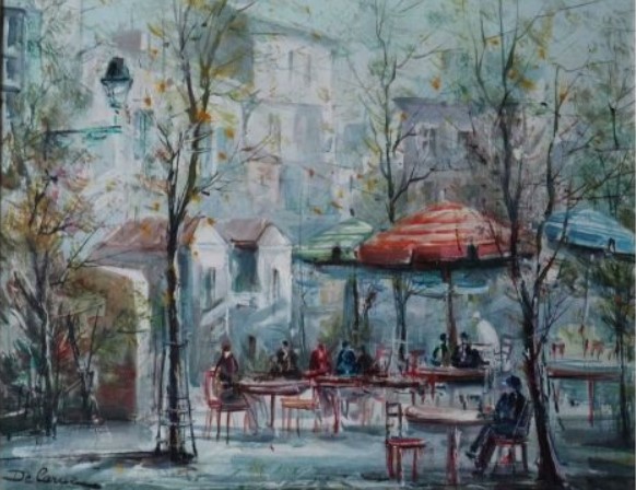 "Place du Calvaire" by Lucien Delarue