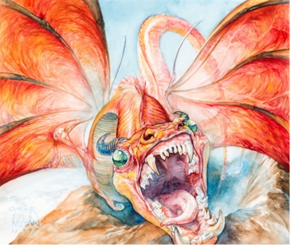 "Dragon Illustration" by Omar Rayyan