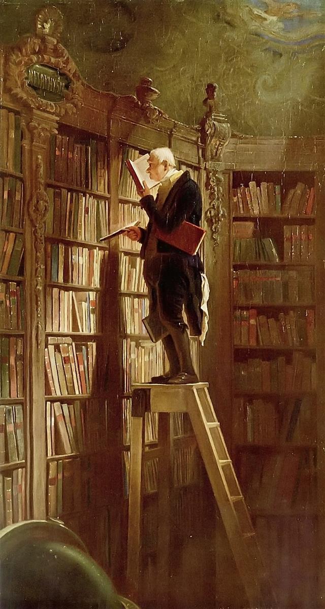 "The Book Worm" by Carl Spitzweg