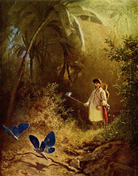 "The Butterfly Hunter" by Carl Spitzweg