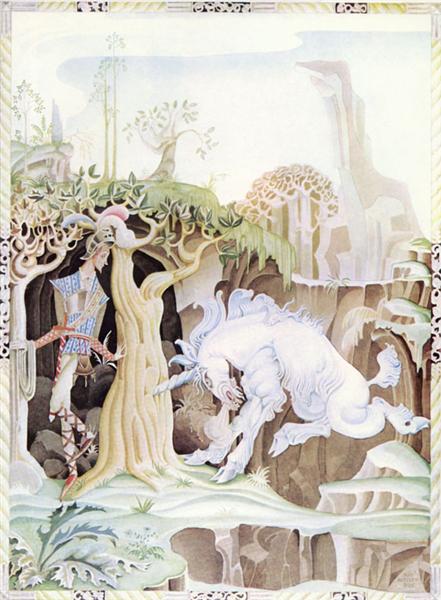 « The Unicorn (Valiant Little Tailor) » par Kay Nielsen