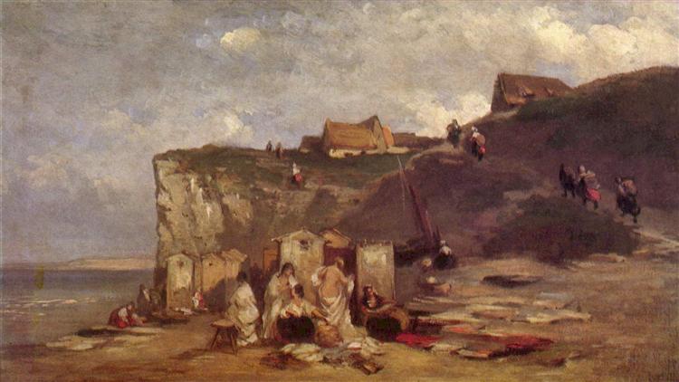 "Women's Bath In Dieppe" by Carl Spitzweg