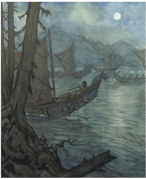 "On a mission by night" by Anton Pieck