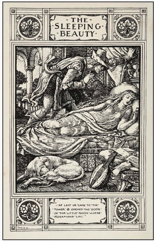 « La Belle au bois dormant » par Walter Crane