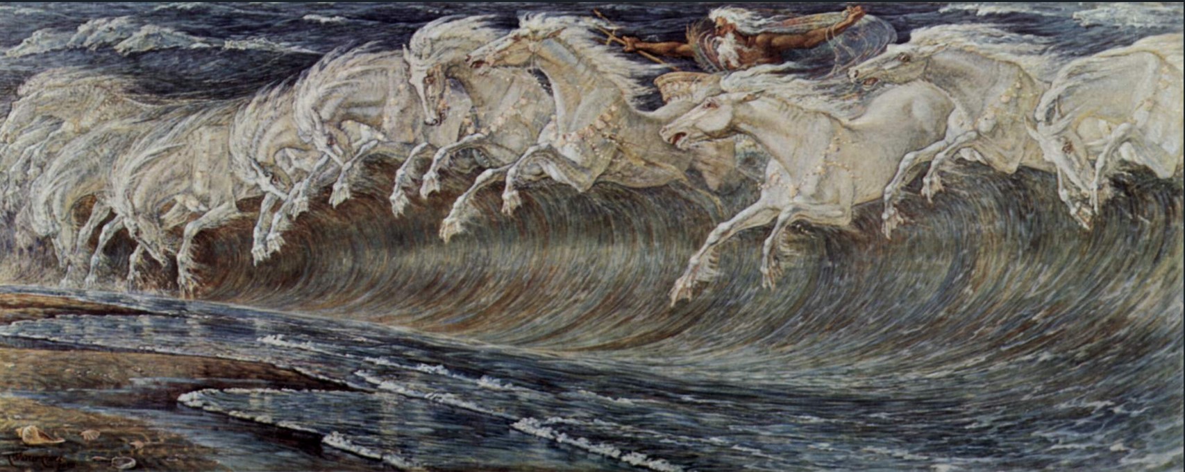 « Neptune’s Horses » par Walter Crane