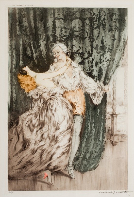 "Masquerade" by Louis Icart