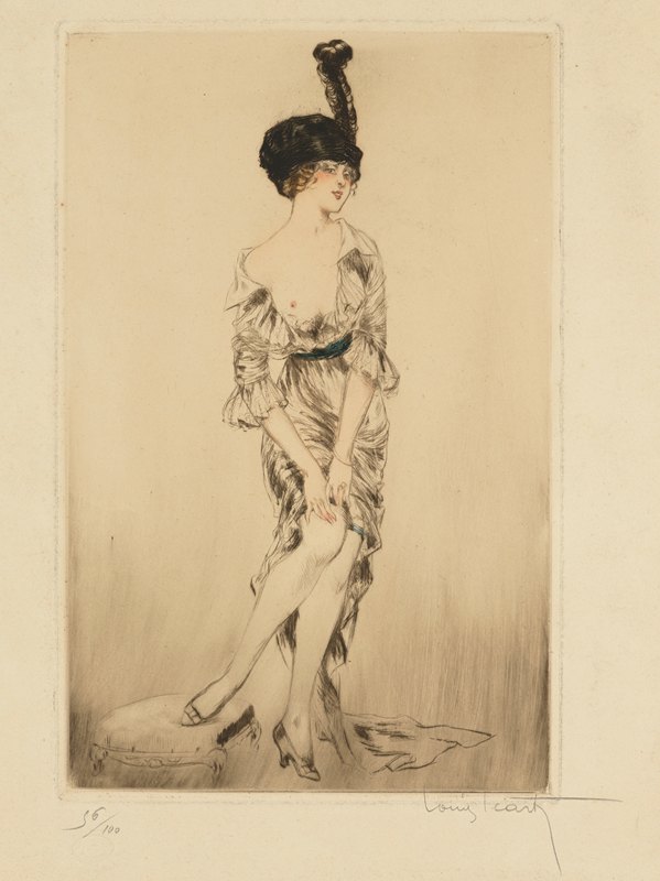 "A fashionable young woman" by Louis Icart