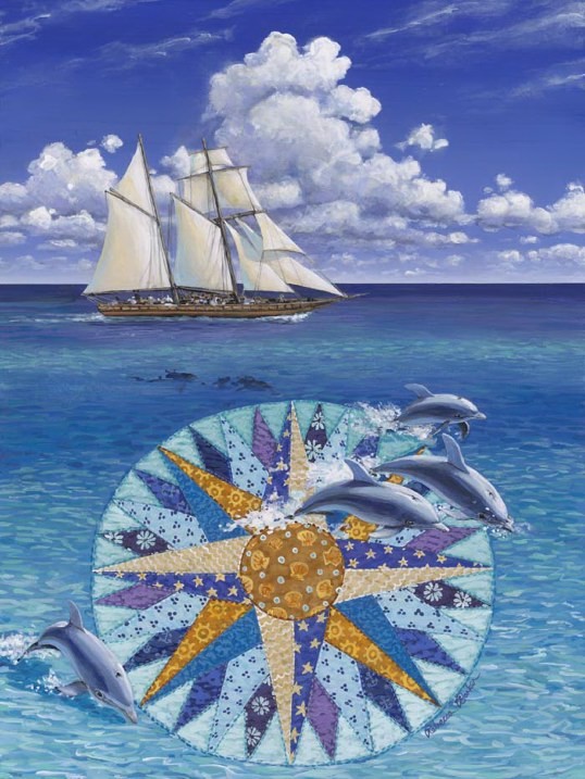 "#119 Mariners Compass" by Rebecca Barker