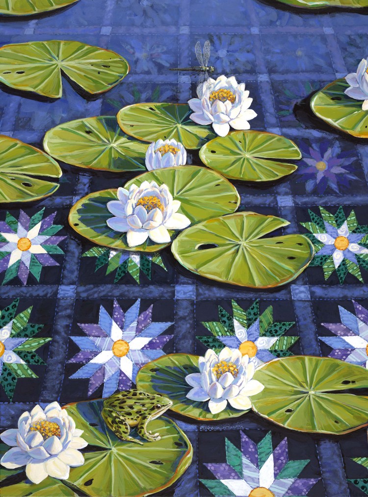 "#89 Water Lilies" by Rebecca Barker