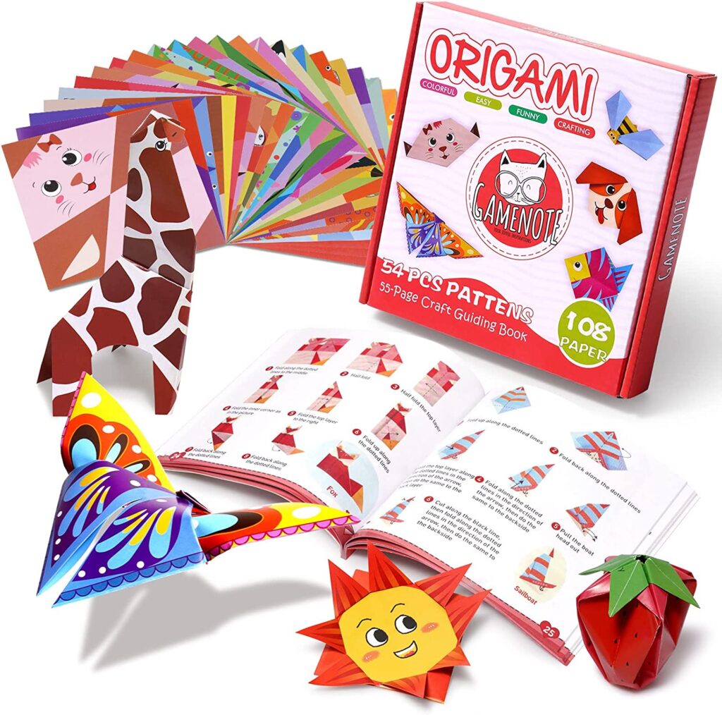 Gamenote Colorful Kids Origami Kit