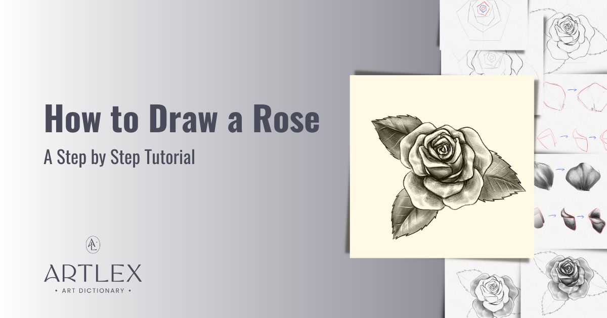 How To Draw A Rose – A Step-By-Step Tutorial – Artlex