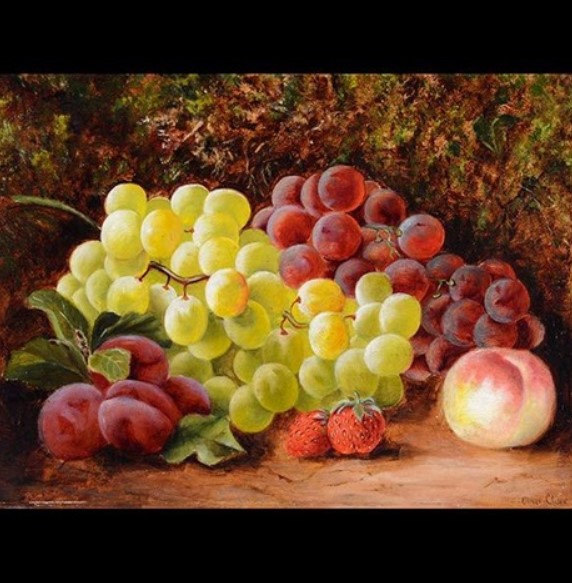 "Grapes on Moss Covered Ground" by Oliver Clare