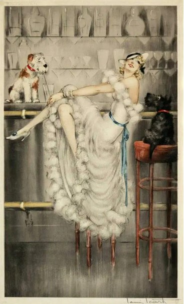 "Gay Trio" by Louis Icart