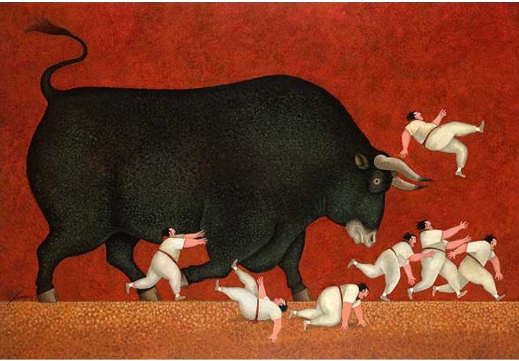 "Pamplona Iruna" by Lowell Herrero