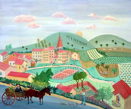 "Sunday after the mass in the country of customs" by Cellia Saubry