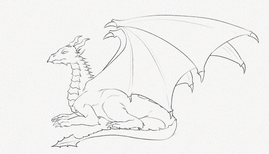 How To Draw a Dragon  Sketch Tutorial 