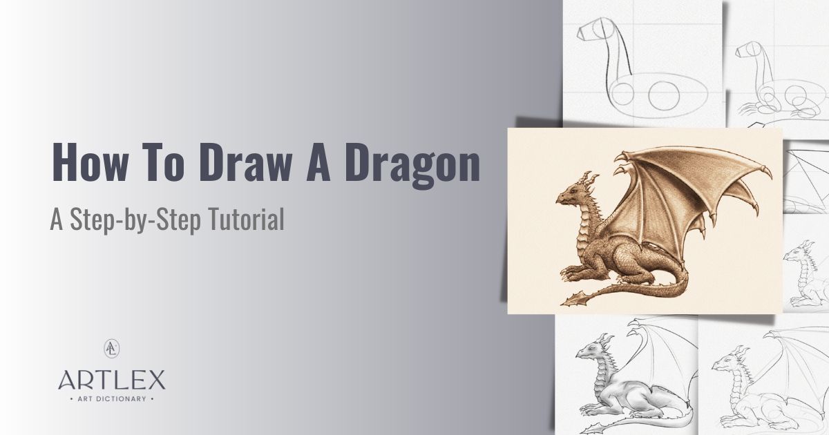 Easy How to Draw a Dragon Tutorial Video, Dragon Coloring Pages