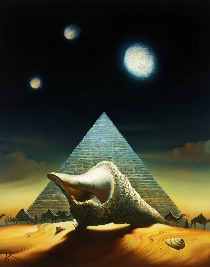 « Habitations abandonnées » par Vladimir Kush