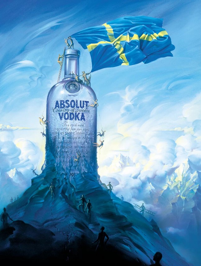 "Absolut Summit" by Vladimir Kush