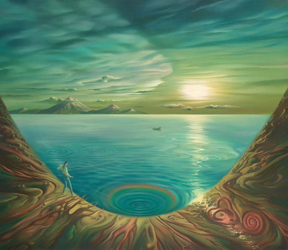 « Contemplation du soir » par Vladimir Kush