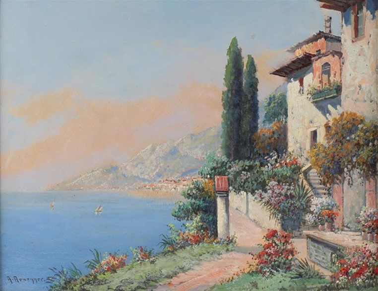 "Varenna am Comosee" by Alois Arnegger