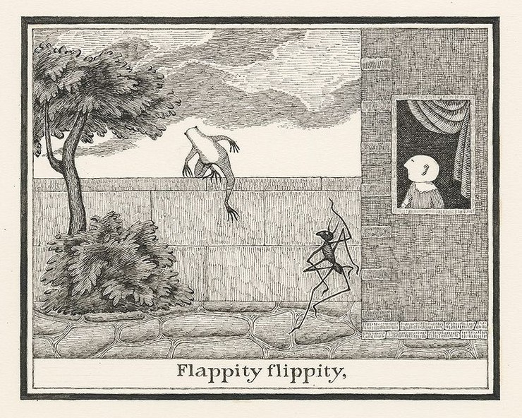 "Flappity flippity" by Edward Gorey