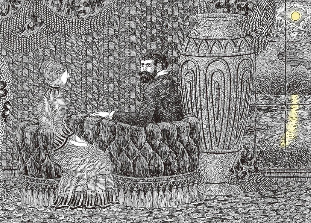 "Close Encounters" by Edward Gorey