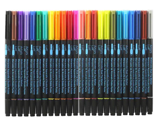Best Water-Based Markers – Artist’s Loft Water-Based Dual Tip Coloring Markers 