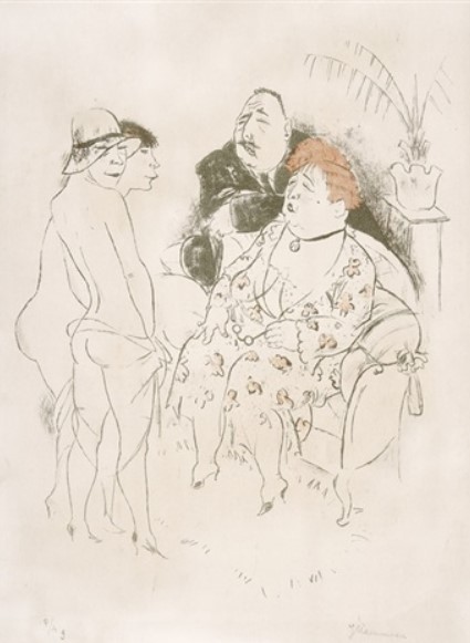 "Die Wahl" by Jeanne Mammen