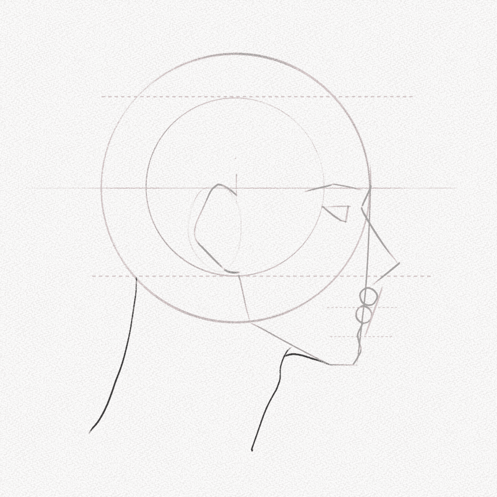 how to draw a side profile